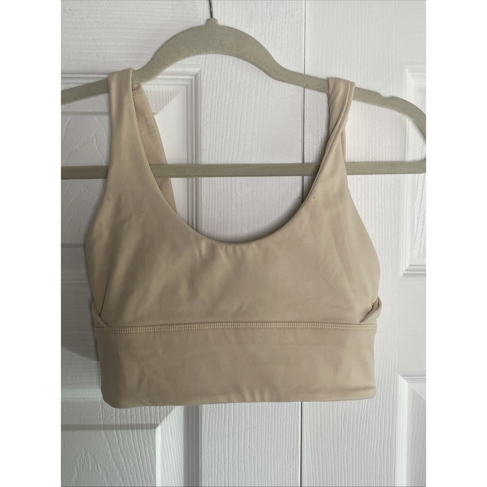 Lululemon Womens 2 Ivory Tan Seamless‎ Bra